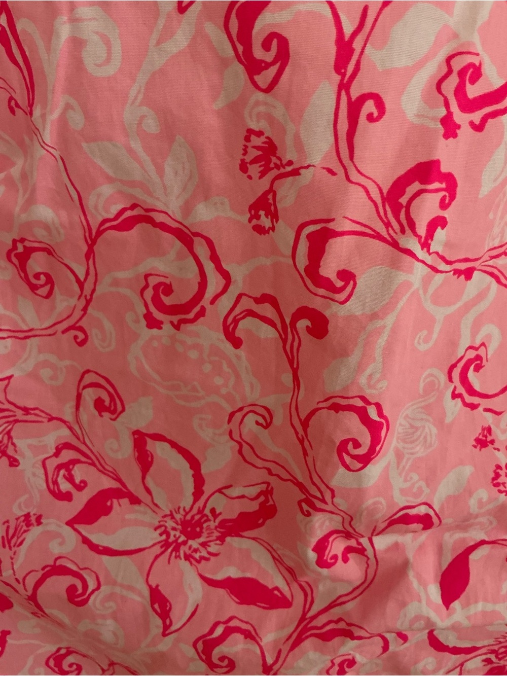 Lilly Pulitzer Ginge Shift Romper Dress Conch Shell Pink Flamingle Garden sz 10 - Picture 4 of 5